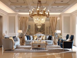 New Design Classical French Light Blue Luxury Queen Living Room Sofa