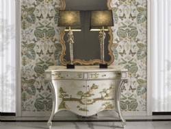 High End Classic French Design Wooden Console Table Cabinet